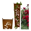 Panel ogrodowy palisada parawan dekoracyjny metal wysokość 150cm bluszcz podpora
